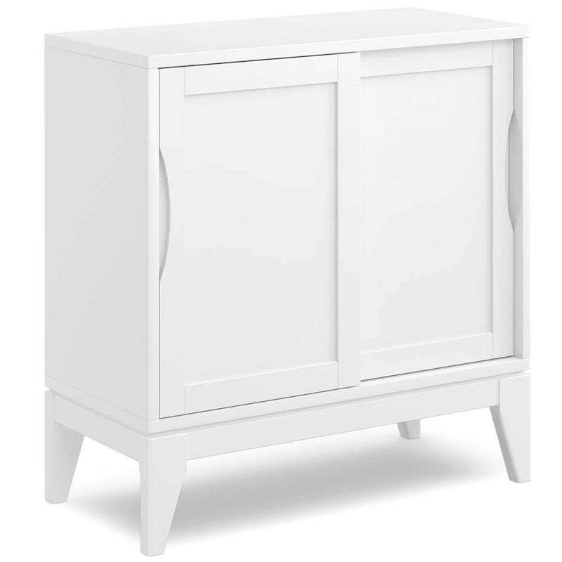 Meuble bas de rangement mi-siècle moderne en BOIS MASSIF Pearson de 76 cm de large - 76 larg. x 36 prof. x 79 haut. (cm)