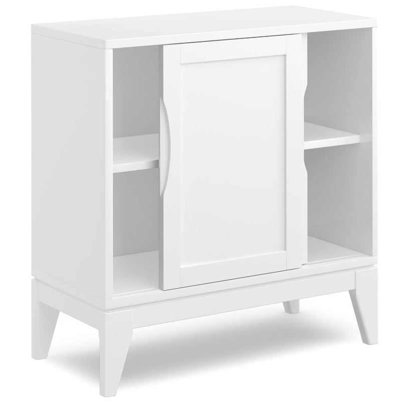 Meuble bas de rangement mi-siècle moderne en BOIS MASSIF Pearson de 76 cm de large - 76 larg. x 36 prof. x 79 haut. (cm)