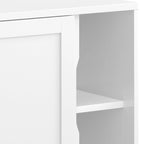 Meuble bas de rangement mi-siècle moderne en BOIS MASSIF Pearson de 76 cm de large - 76 larg. x 36 prof. x 79 haut. (cm)