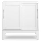 Meuble bas de rangement mi-siècle moderne en BOIS MASSIF Pearson de 76 cm de large - 76 larg. x 36 prof. x 79 haut. (cm)