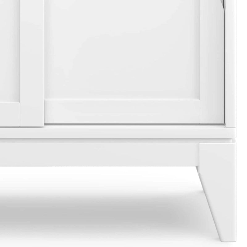 Meuble bas de rangement mi-siècle moderne en BOIS MASSIF Pearson de 76 cm de large - 76 larg. x 36 prof. x 79 haut. (cm)