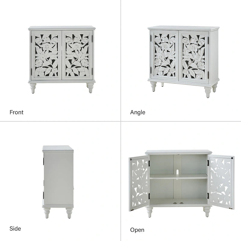 Alban Armoire d'appoint traditionnelle 32" avec éclairage LED par