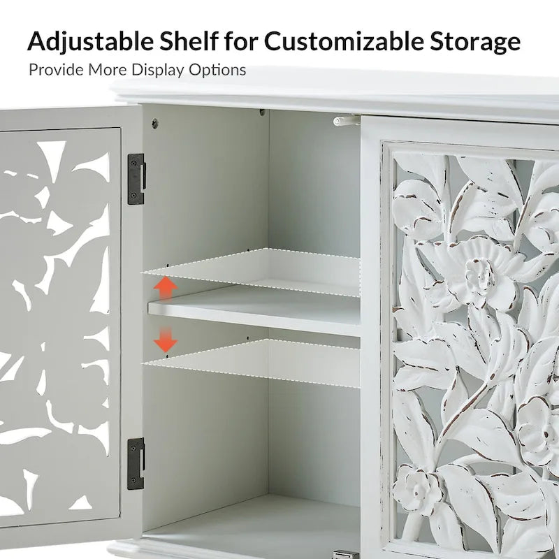 Alban Armoire d'appoint traditionnelle 32" avec éclairage LED par