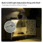 Alban Armoire d'appoint traditionnelle 32" avec éclairage LED par