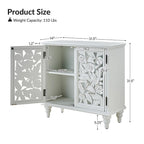 Alban Armoire d'appoint traditionnelle 32" avec éclairage LED par
