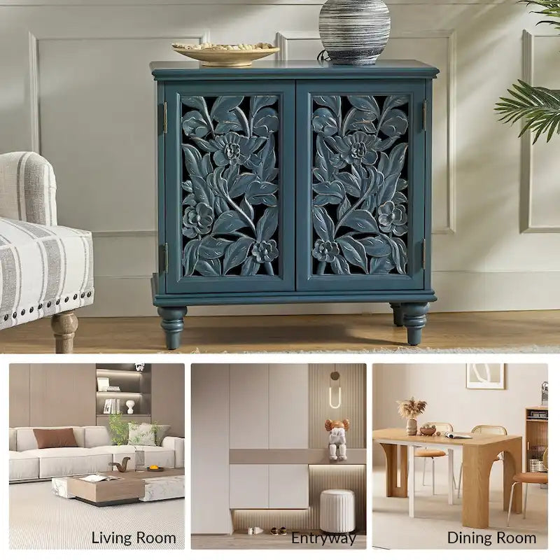 Alban Armoire d'appoint traditionnelle 32" avec éclairage LED par
