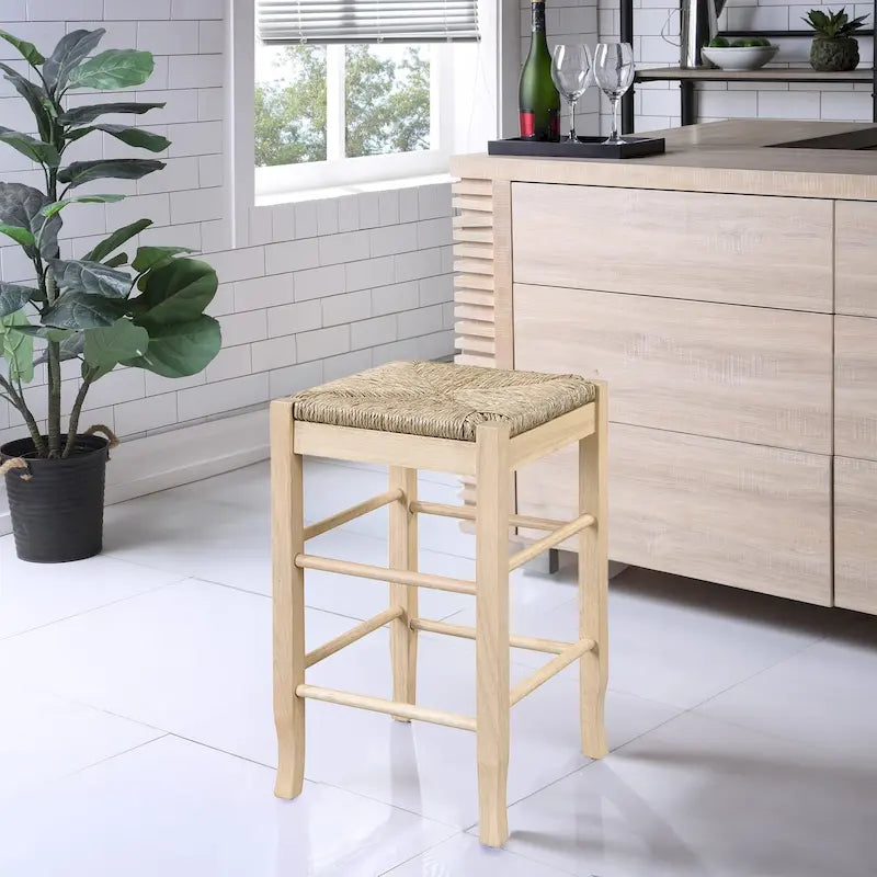 Tabouret de comptoir en bois sans dossier SQ Rush, 24 po