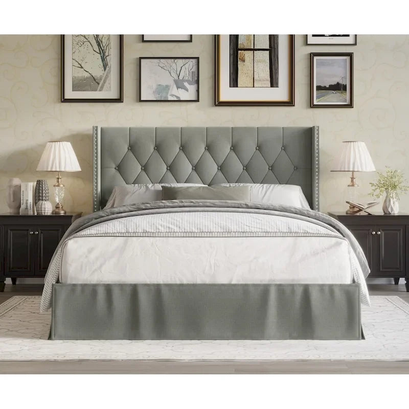 Billy Tufted Upholstered Platform Bed