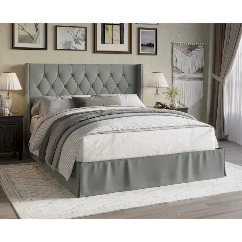 Billy Tufted Upholstered Platform Bed