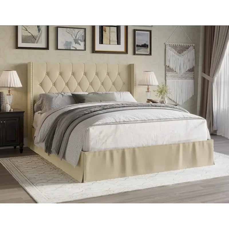 Billy Tufted Upholstered Platform Bed