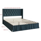 Billy Tufted Upholstered Platform Bed