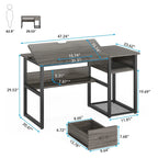 Drafting Table Drawing Computer Desk Artist Craft Table with Adjustable Top