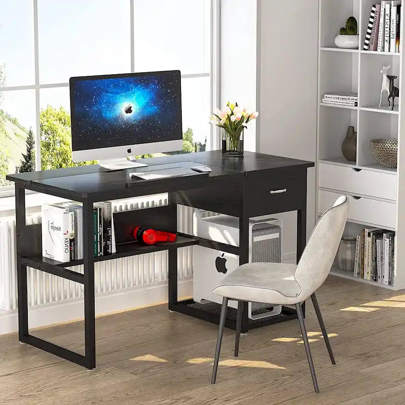 Drafting Table Drawing Computer Desk Artist Craft Table with Adjustable Top