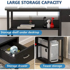 Drafting Table Drawing Computer Desk Artist Craft Table with Adjustable Top