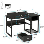 Drafting Table Drawing Computer Desk Artist Craft Table with Adjustable Top
