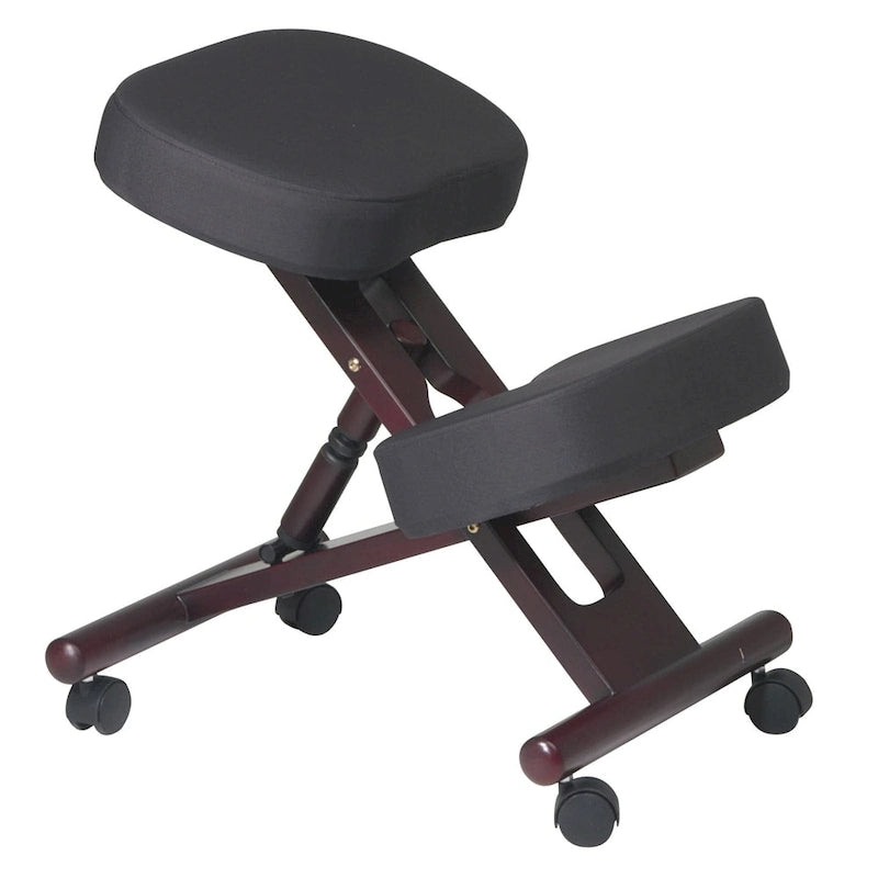 Ergonomic Wood and Memory Foam Rolling Knee Chair