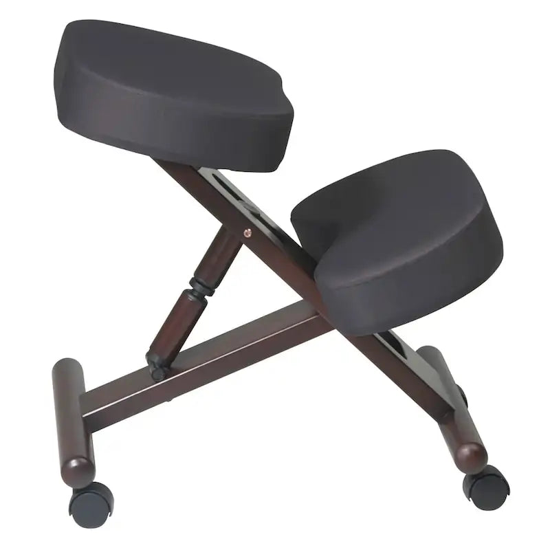 Ergonomic Wood and Memory Foam Rolling Knee Chair