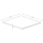 100% Solid Wood Set of 4 Small Shelves for Kyle Wardrobe Armoires