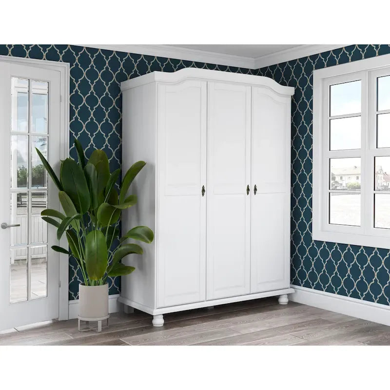 100% Solid Wood Set of 4 Small Shelves for Kyle Wardrobe Armoires