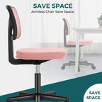 Chaise de bureau sans accoudoirs avec dossier