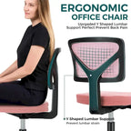 Chaise de bureau sans accoudoirs avec dossier