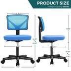 Chaise de bureau sans accoudoirs avec dossier