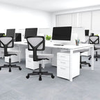 Chaise de bureau sans accoudoirs avec dossier