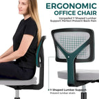 Chaise de bureau sans accoudoirs avec dossier