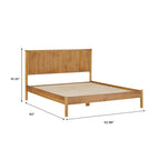 Transitional Solid Wood Queen Bed