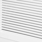 47Modern Storage Cabinet Buffet Sideboard with Drawers and Louvered Doors- White - 47.25W x 15.75D x 31.5H