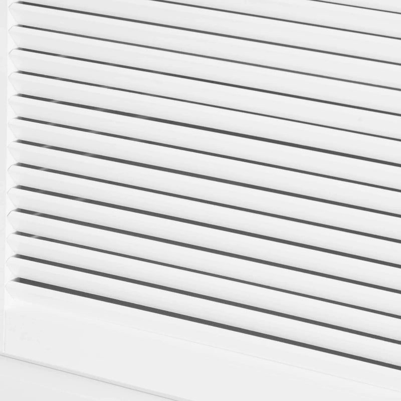 47Modern Storage Cabinet Buffet Sideboard with Drawers and Louvered Doors- White - 47.25W x 15.75D x 31.5H