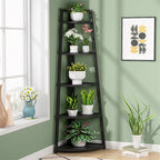 5 Tier Tall Corner Shelf, Bathroom Tower Shelves, 70 Inches Corner Bookshelf and Bookcase - N/A