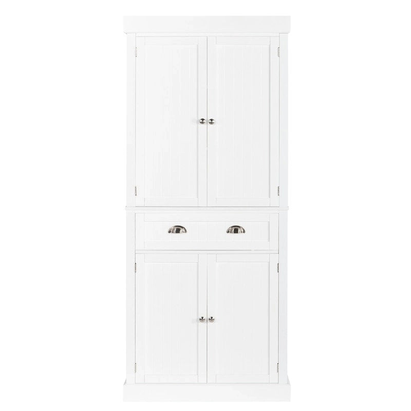 Modern Single Drawer Double Door Wardrobe Storage Cabinet