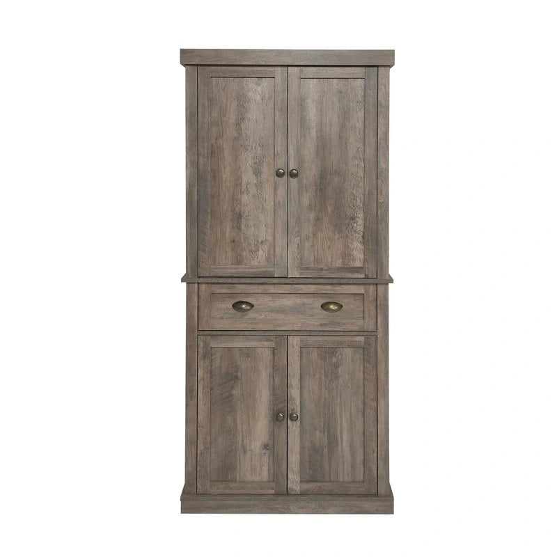 Modern Single Drawer Double Door Wardrobe Storage Cabinet