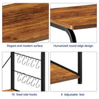 Kitchen Baker's Rack Utility 4-tier Microwave Stand