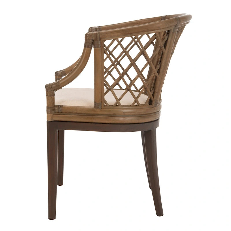Fauteuil en rotin tressé Theona - 22,3L x 23P x 31,3H - 22Lx23Px31H