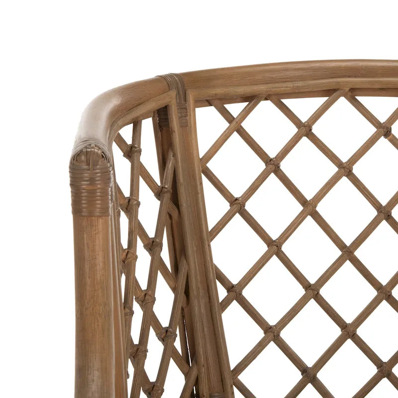 Fauteuil en rotin tressé Theona - 22,3L x 23P x 31,3H - 22Lx23Px31H