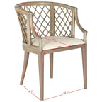 Fauteuil en rotin tressé Theona - 22,3L x 23P x 31,3H - 22Lx23Px31H