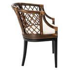 Fauteuil en rotin tressé Theona - 22,3L x 23P x 31,3H - 22Lx23Px31H