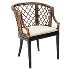 Fauteuil en rotin tressé Theona - 22,3L x 23P x 31,3H - 22Lx23Px31H