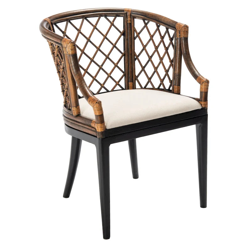 Fauteuil en rotin tressé Theona - 22,3L x 23P x 31,3H - 22Lx23Px31H