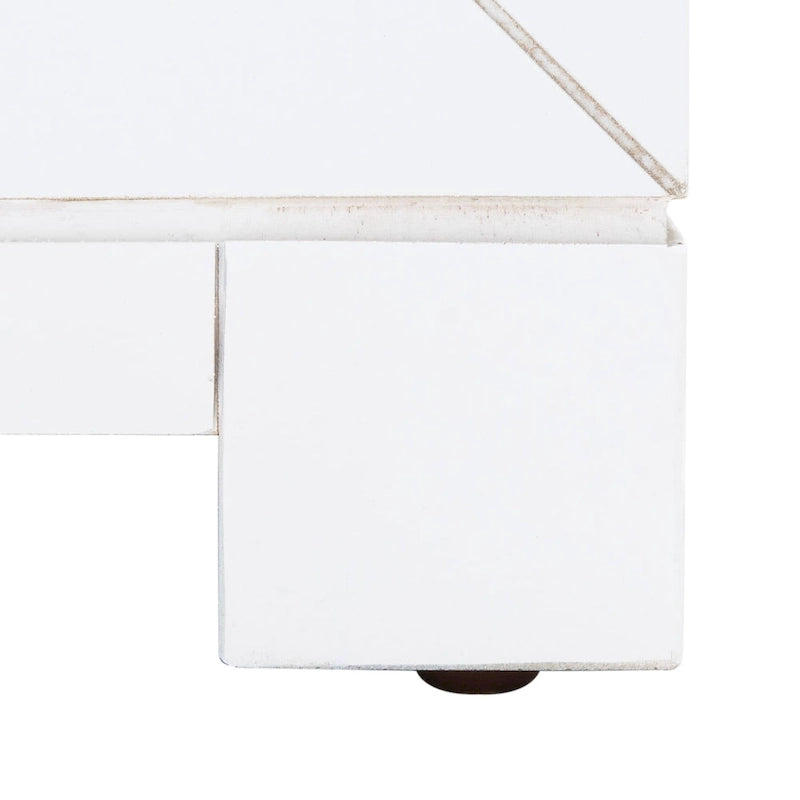 Caren 3-Drawer Greek Key Nightstand