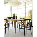 Chaise de salle à manger moderne en bois avec accoudoirs à dossier ouvert et siège en chanvre pour la maison, le restaurant, le bureau