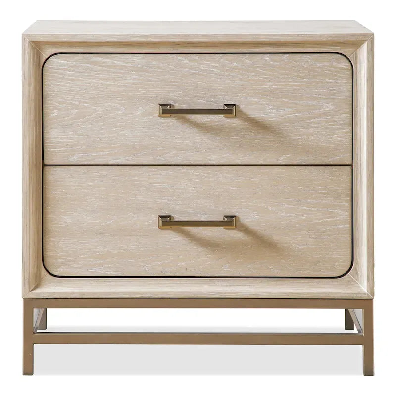 Drayden Transitional Oak Solid Wood 3-Piece Dresser and 2 Nightstand Bedroom Set