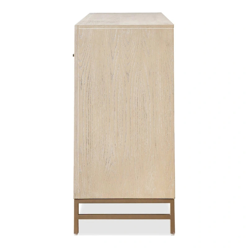 Drayden Transitional Oak Solid Wood 3-Piece Dresser and 2 Nightstand Bedroom Set