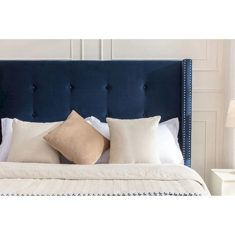 54High Headboard Peyton Upholstered King Bed