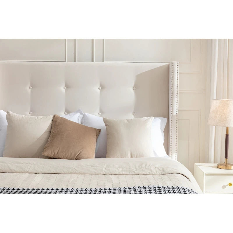 54High Headboard Peyton Upholstered King Bed