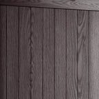 Porte-manteau en bois massif avec rangement pour chaussures et 1 bac