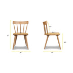 Hava Dining Chair - Solid Oak Wood with Spindle-Back