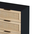6-drawers Rattan Storage Cabinet - 43.31L x 15.75W x 29.53H